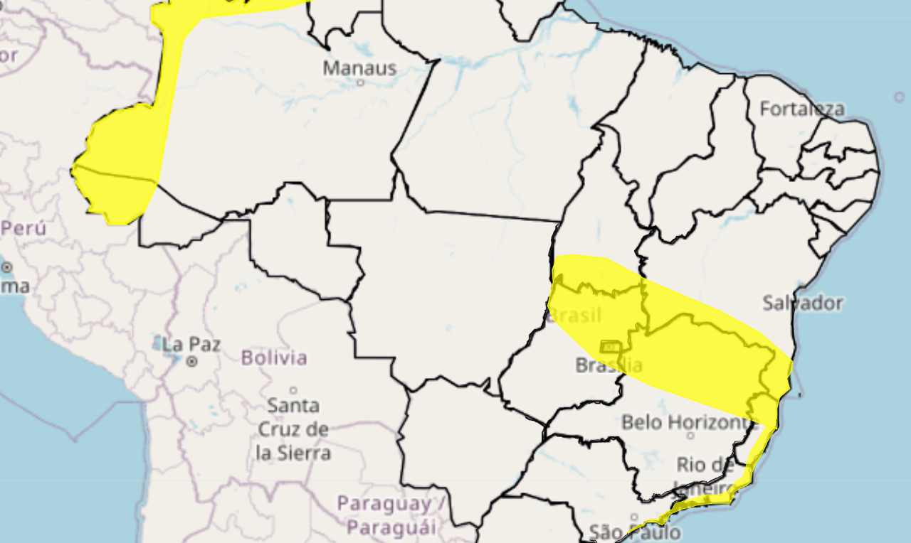 Alerta Amarelo Para Chuva Intensa Raios E Ventania Para Algumas