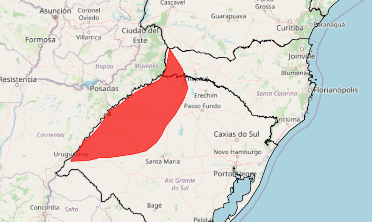 Alerta Vermelho Para Tempestade Chuva Intensa Ventania E Granizo Para