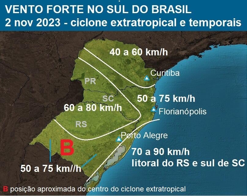 Novembro começa com frio atípico em grande parte do Brasil