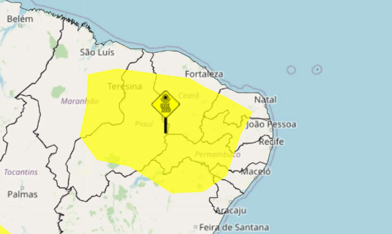 Este alerta amarelo trata da baixa umidade relativa do ar em partes da região nordeste, trazendo as áreas que devem se atentar ao risco do ar seco, além das recomendações descrito na notícia