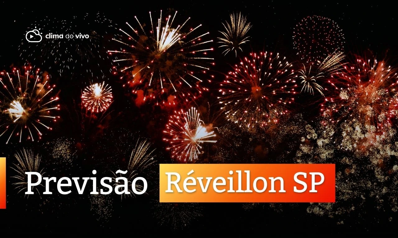 A imagem ilustra a comemoração de Réveillon no estado de São Paulo