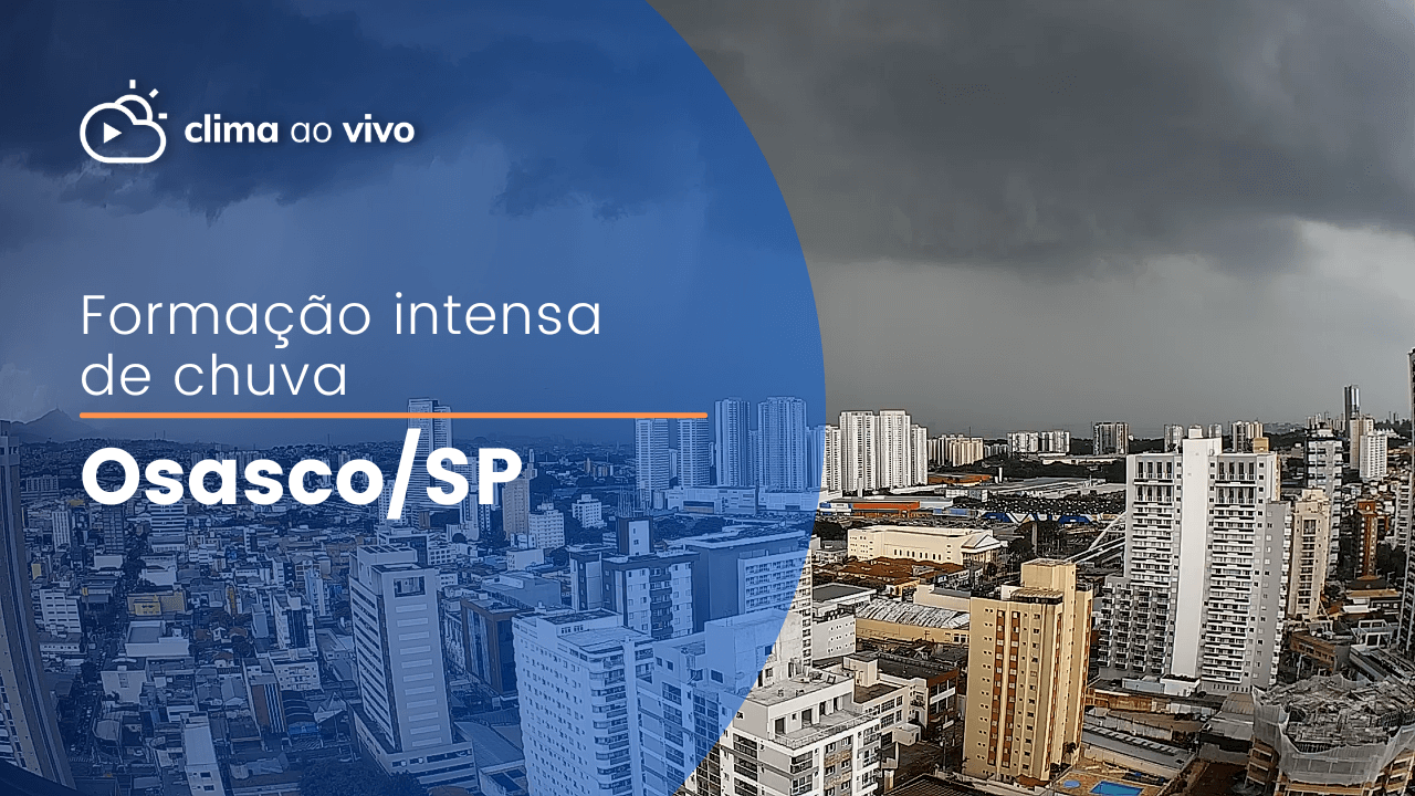 Formação intensa de chuva em Osasco/SP - 02/12/2022 - Clima ao Vivo