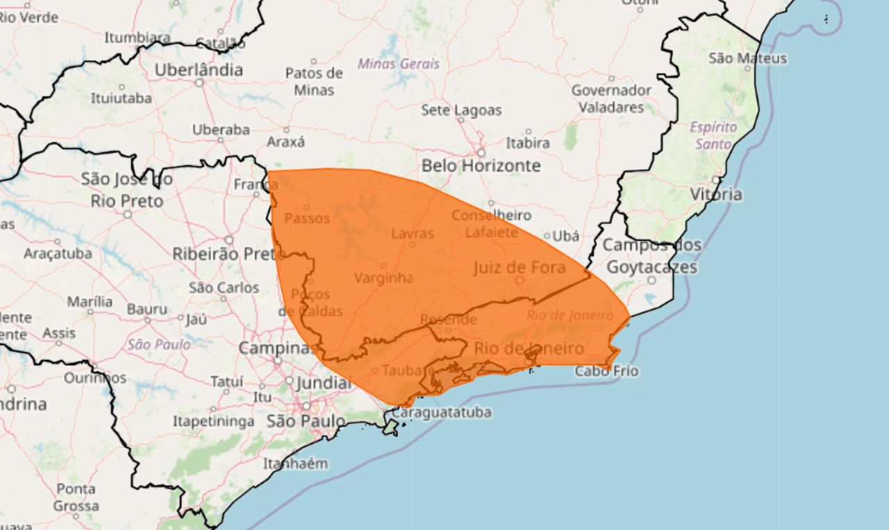 Alerta Para Tempestade, Chuva Intensa, Raios E Ventania Para Partes De ...