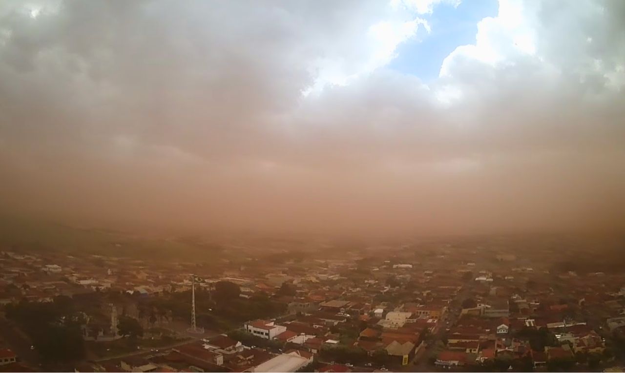 Tempestade de areia em Viradouro/SP e Olímpia/SP, veja o vídeo - Clima ao Vivo