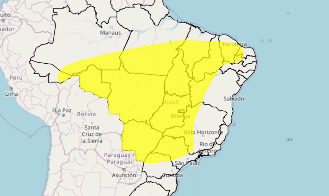 Alerta Amarelo: Baixa Umidade Relativa Do Ar Entre 30% A 20% Em Grande 