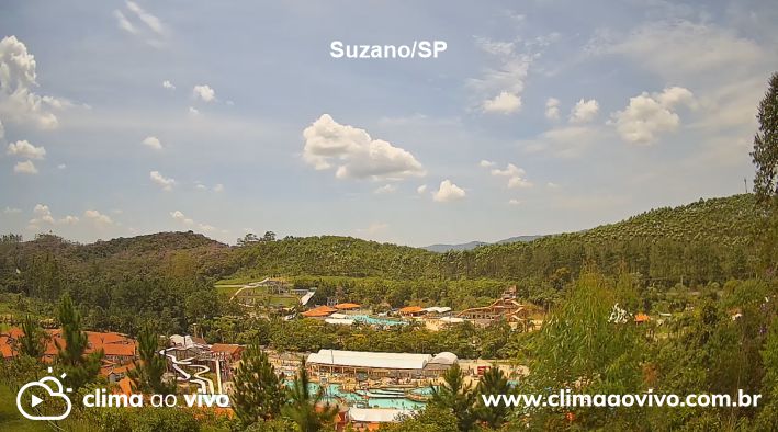 Visão panorâmica de Suzano/SP, mostrando a Pousada Magic City