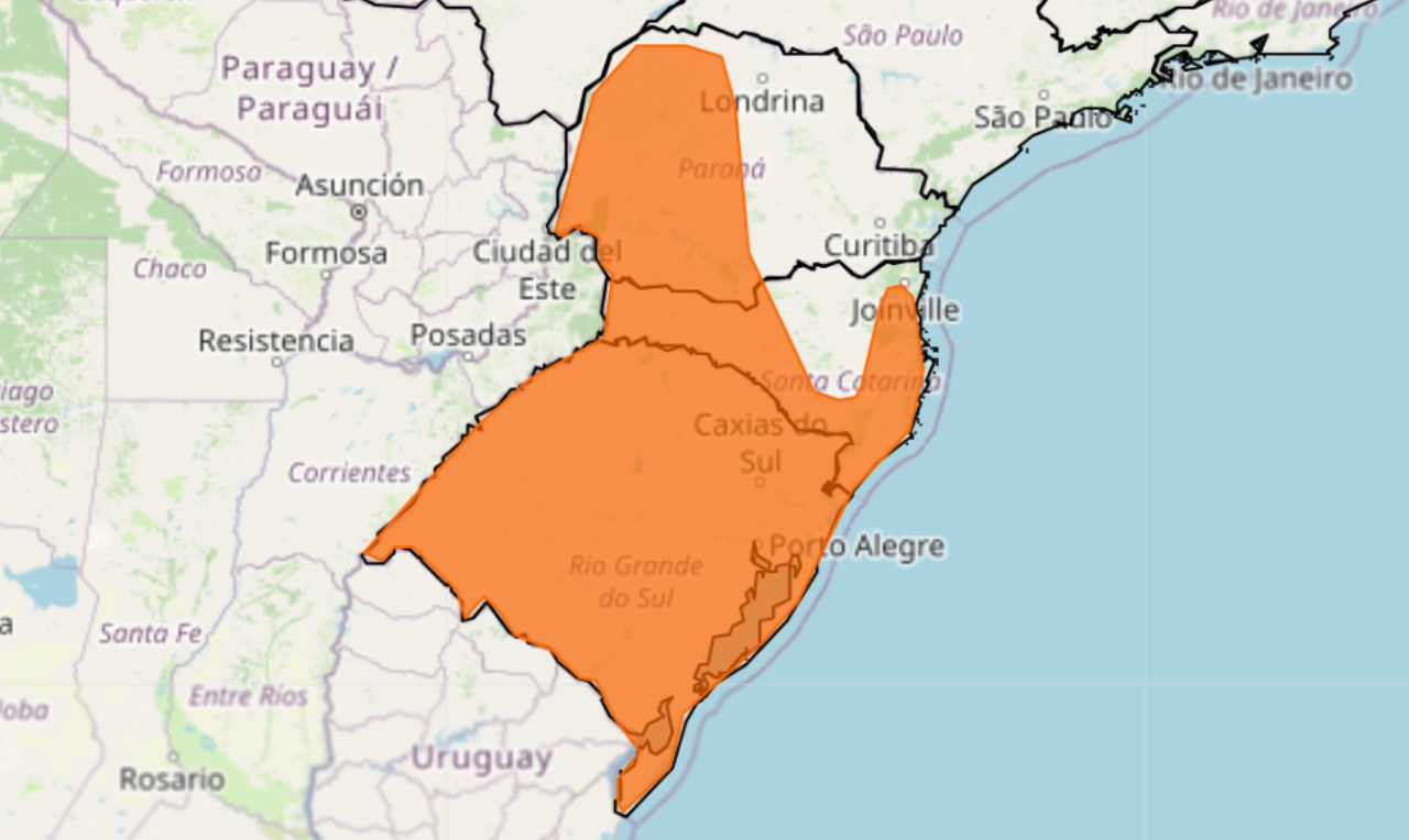 Brasil está com alerta laranja de chuva: o que significa cada