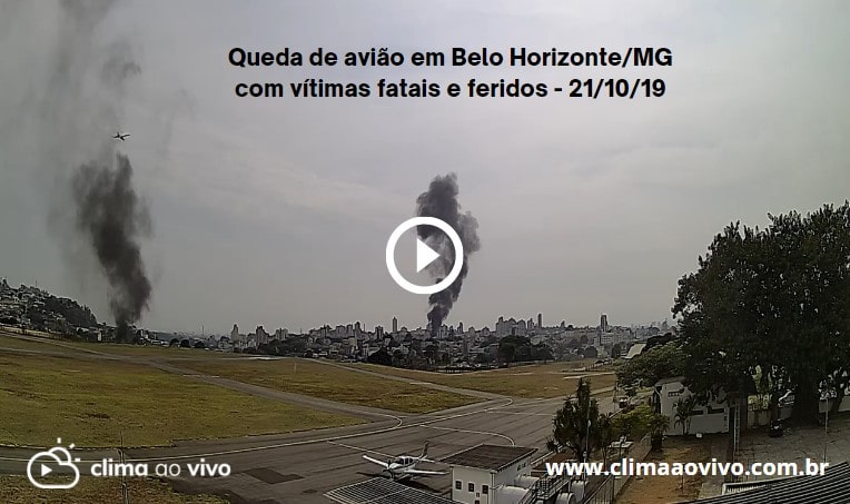 Queda de avião no Aeroporto Carlos Prates em Belo Horizonte/MG