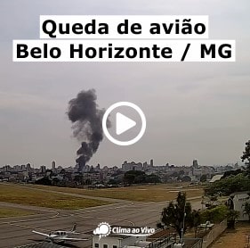 Queda de avião no Aeroporto Carlos Prates em Belo Horizonte/MG