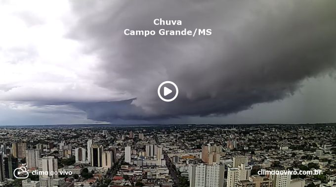 Chuva avançando em Campo Grande/MS