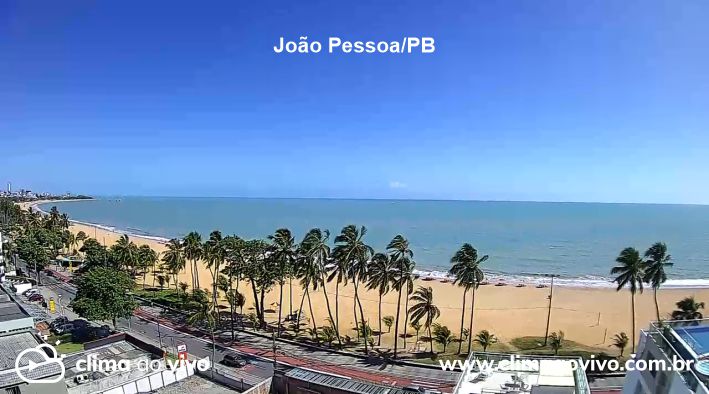 Vista de uma praia de João Pessoa/PB