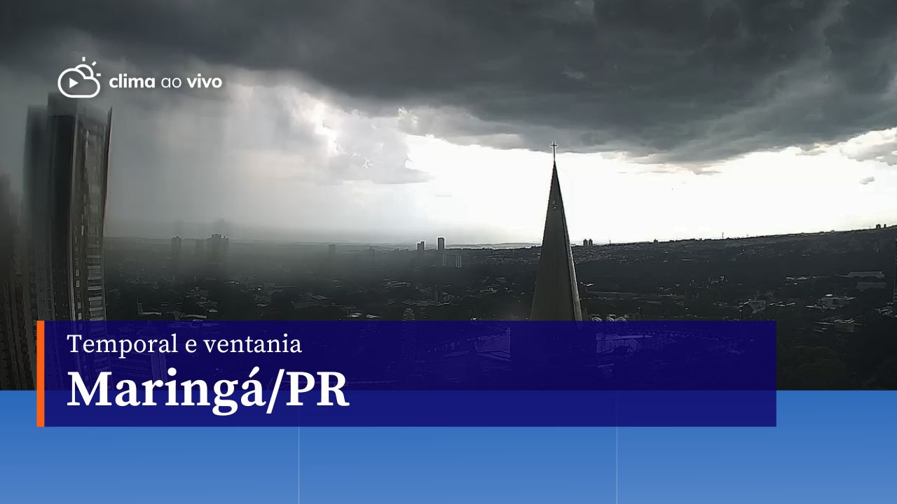 Temporal que trouxe granizo e rajadas de vento em Maringá/PR, na tarde  desta segunda-feira (18). Confira o vídeo exclusivo! - Clima ao Vivo