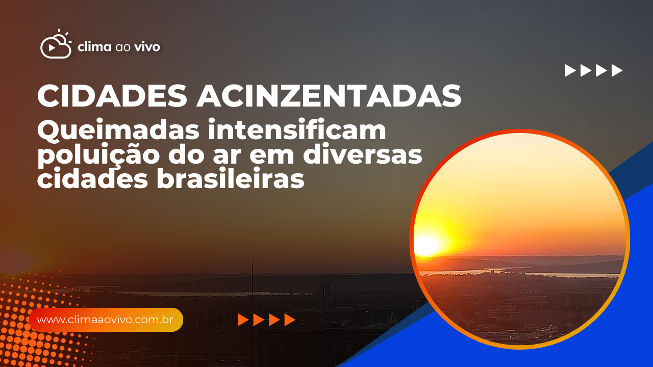 Cidades com faixa de poluição em várias regiões do Brasil